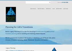 Website Design for Boston Legacy Law