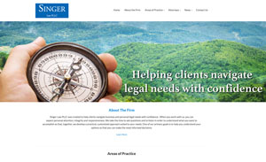 Website Design for Singer Law PLLC