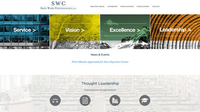 Website design for Sahn Ward Coschignano PLLC Long Island